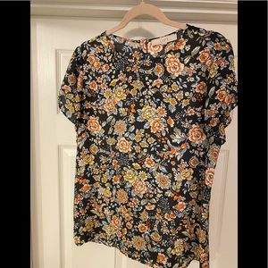 LOFT floral blouse